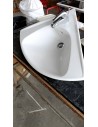 Lavabo céramique d'angle + mitigeur