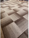 Dalle Moquette Gris/Noir rayée 50x50cm