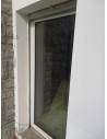 _Porte vitrée alu blanc 93x195 cm + cadre